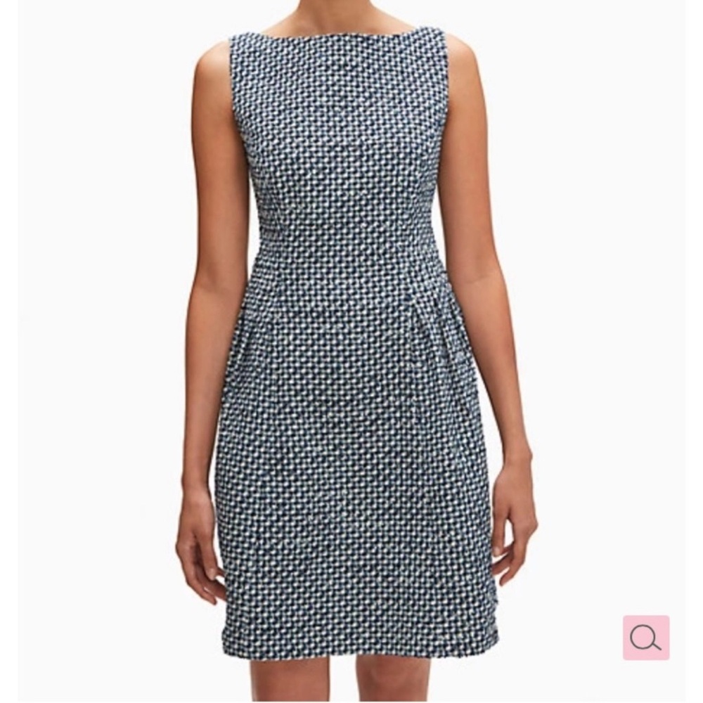 NWT Kate Spade Tweed Blue and White Women's Dress Sz. 6